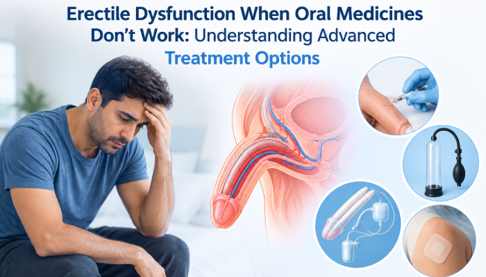 Erectile Dysfunction When Oral Medicines Don’t Work: Understanding Advanced Treatment Options